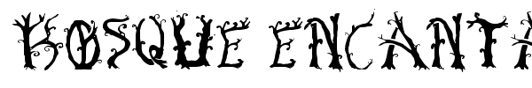 Bosque Encantado font preview